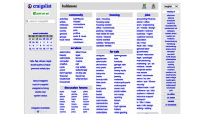 craigslist provides local classifieds and forums for jobs, housing, for sale, services, local community, and events. . Craigslist jobs baltimore
